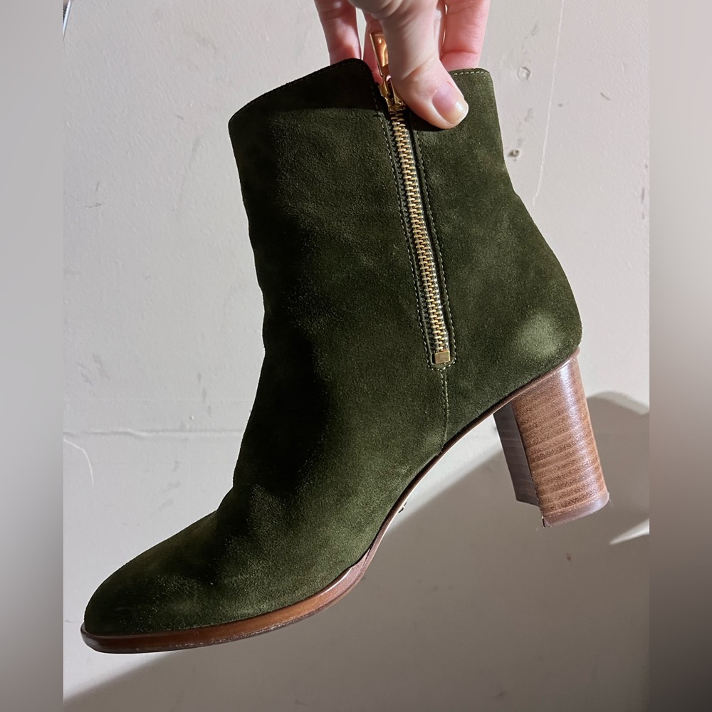 Sarah Flint Olive Ankle Boots